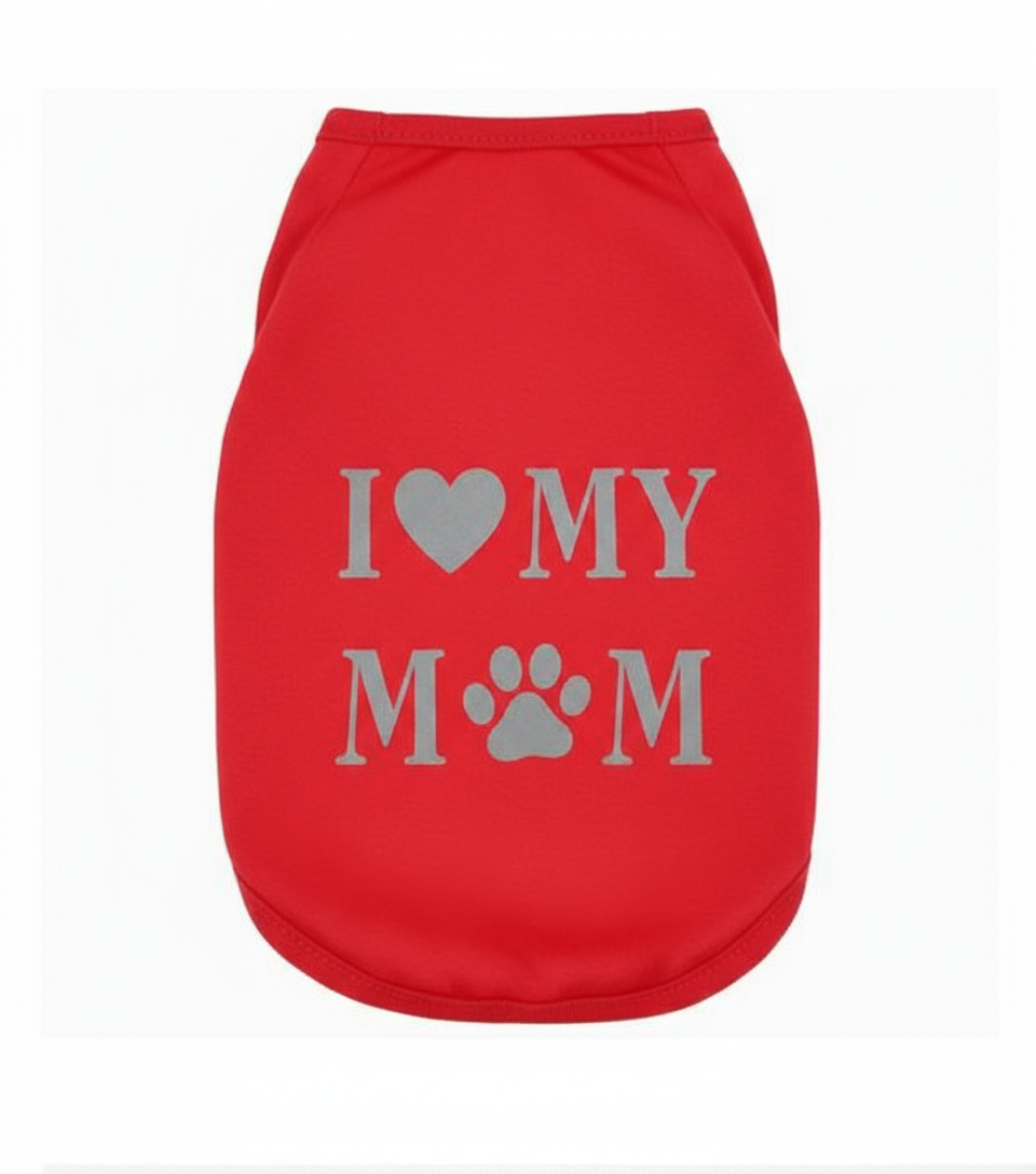 I Love my Mom Dog Vest for Large Breed