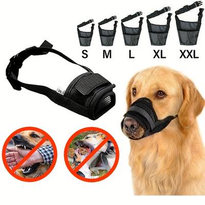 Adjustable Pet Dog Soft Muzzle