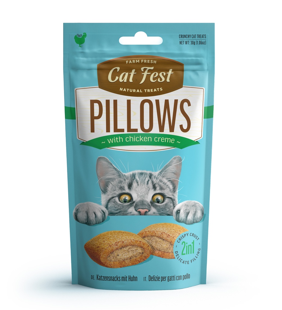 Cat Fest Pillows With Chicken Cream 30g