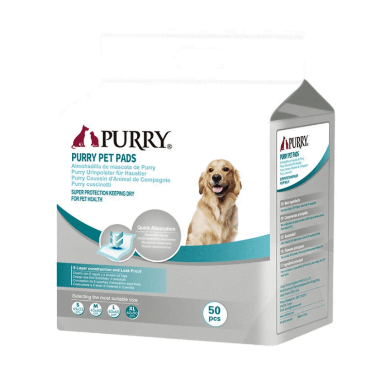 Purry Pet Training Pads 60x90Cm - 50Pcs