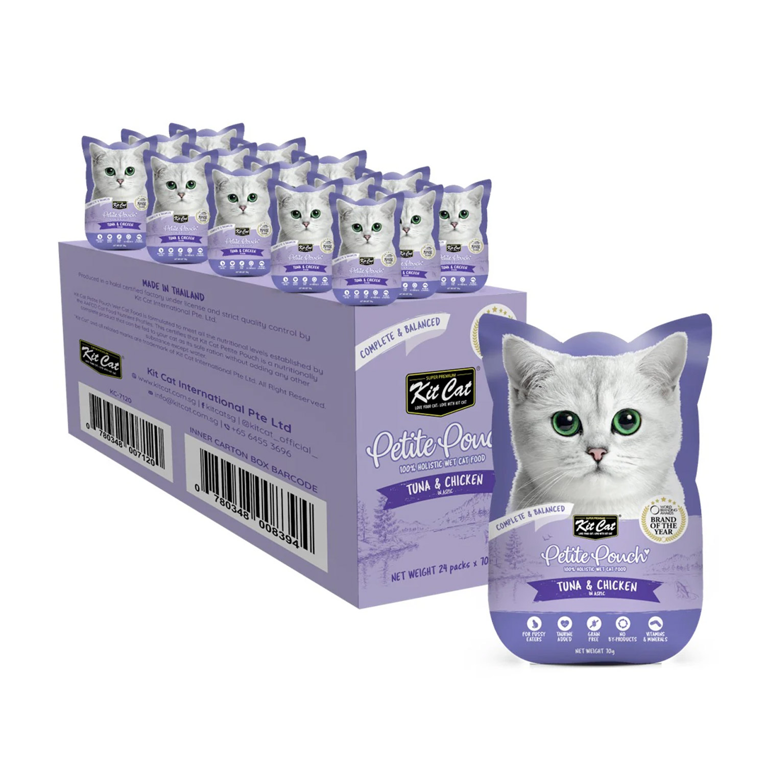 Kit Cat Petite Pouch 70g – Chicken & Tuna