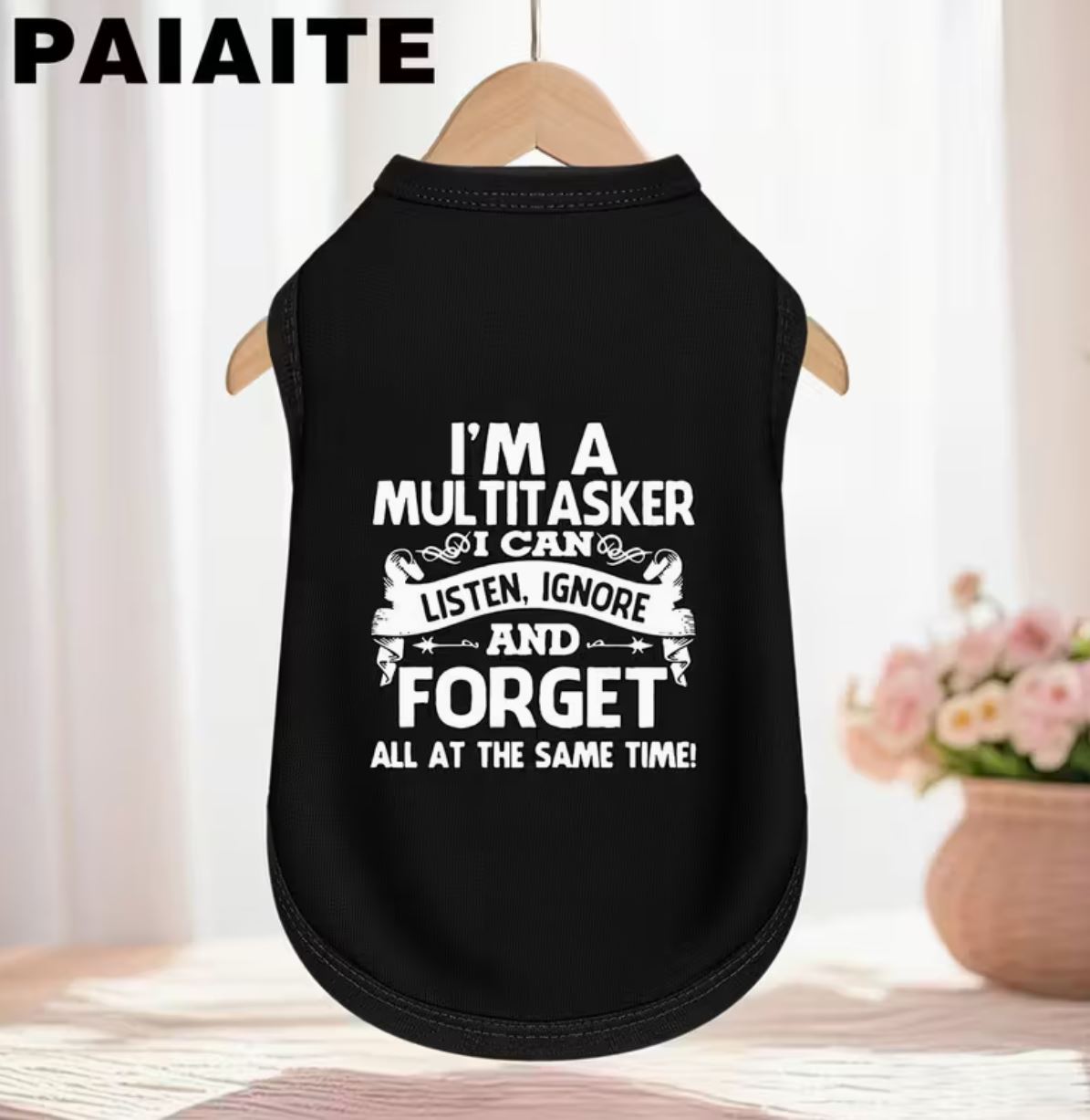 I'm a Multitasker Sleeveless Tank Tops for For Large Dogs 4XL