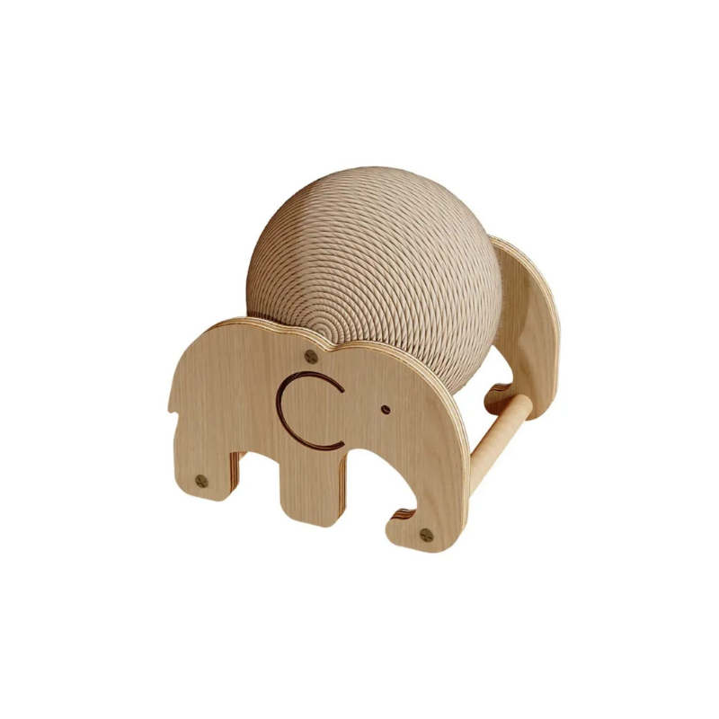 Sisal Hemp Cats Scratching Elephant Toys