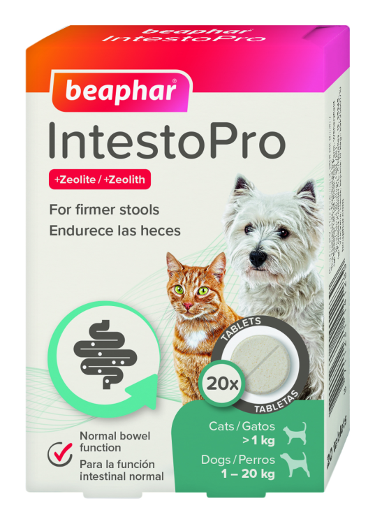 Beaphar IntestoPro Anti Diarrhea Tablet Small Dog & Cat 20 tab
