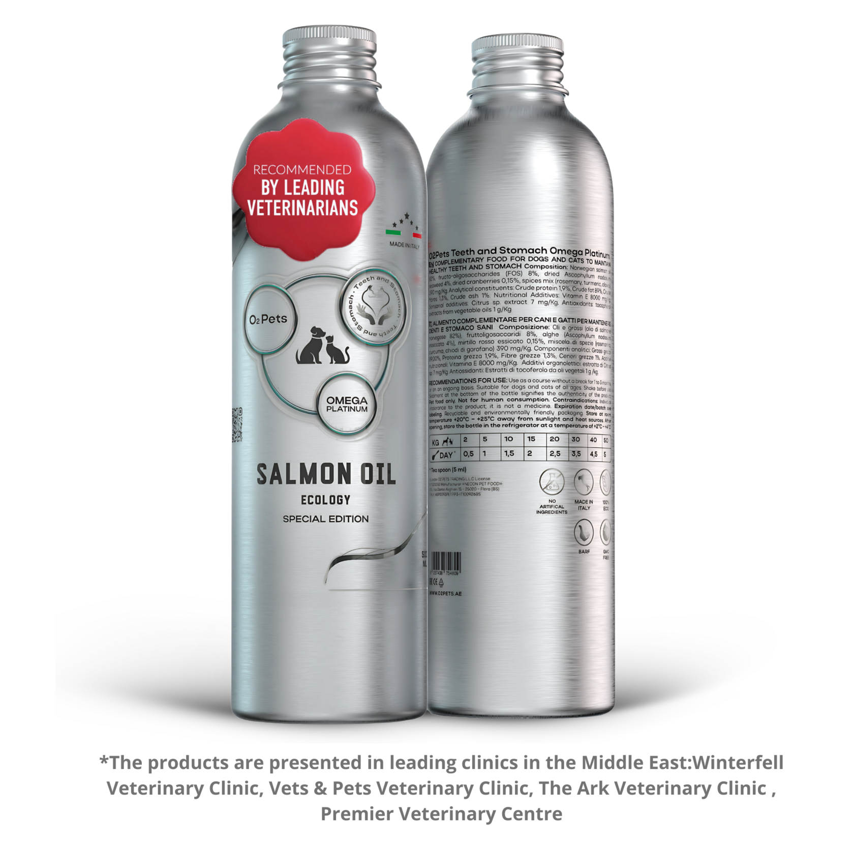 O2 Pets Natural Supplement Based on Omega-3 PLATINUM