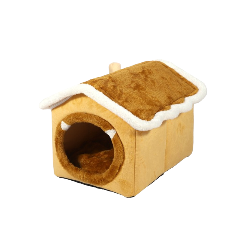 Cat House Bed Brown