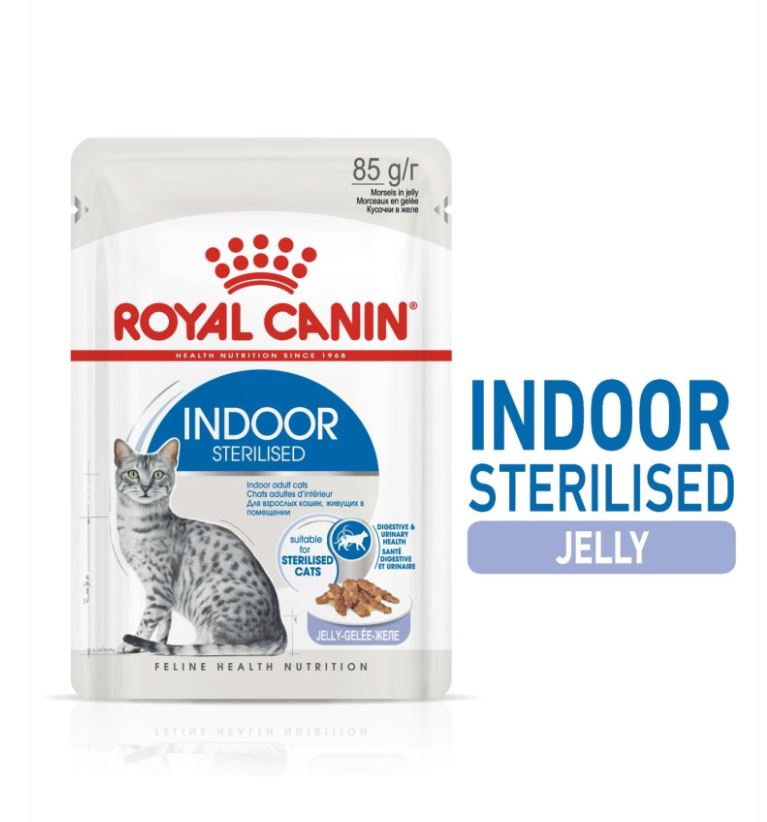 Feline Health Nutrition Indoor Jelly (Wet Food - Pouches) 12 x 85 g