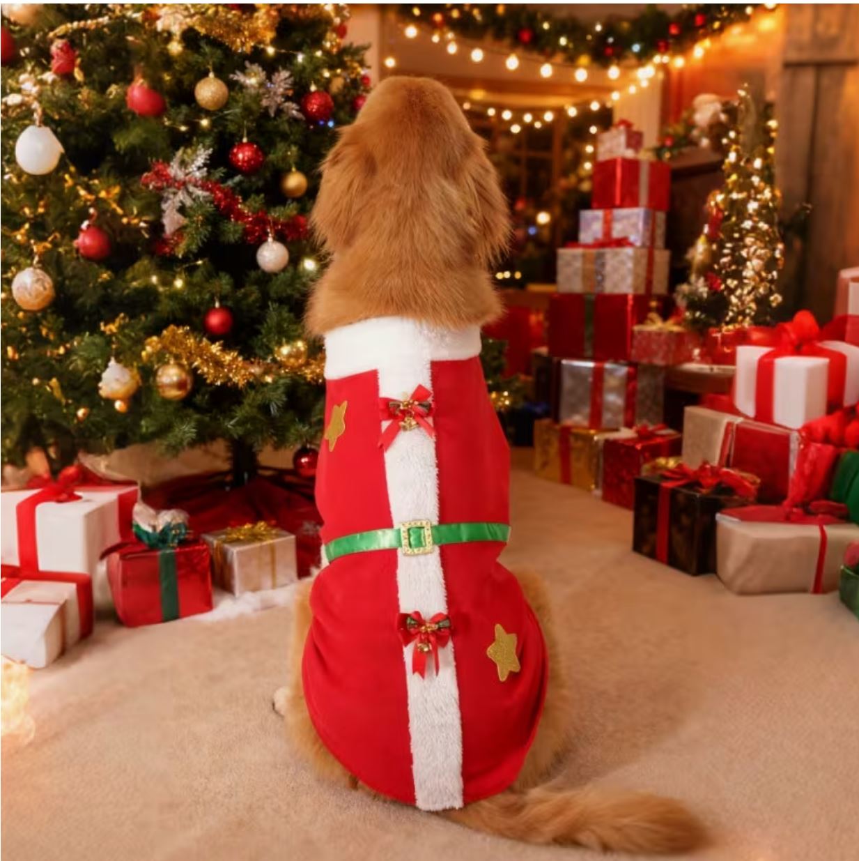 Dog Christmas Winter Holiday Dog Coat 6XL