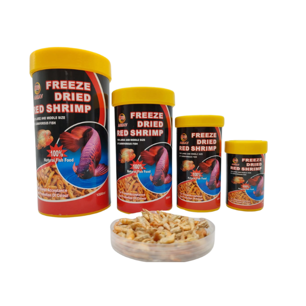 Aquav Dried Red Shrimp Fish Food V2