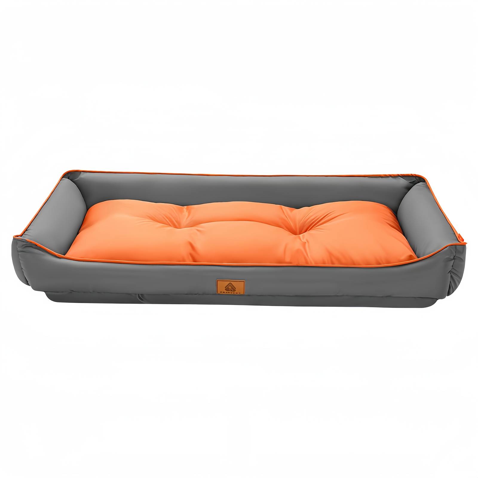 Orange and Gray Oxford Pet Bed 70x50x12cm