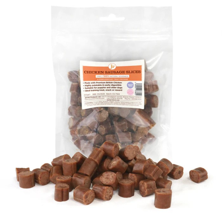JR British Sliced Chicken Sausage 250 g