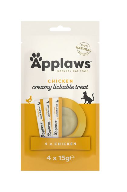 Applaws Chicken Creamy Lickable Cat Treats 4x15g