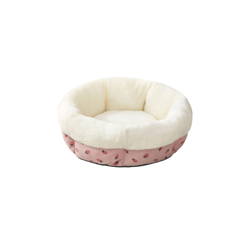 Pet Round Bed White V2