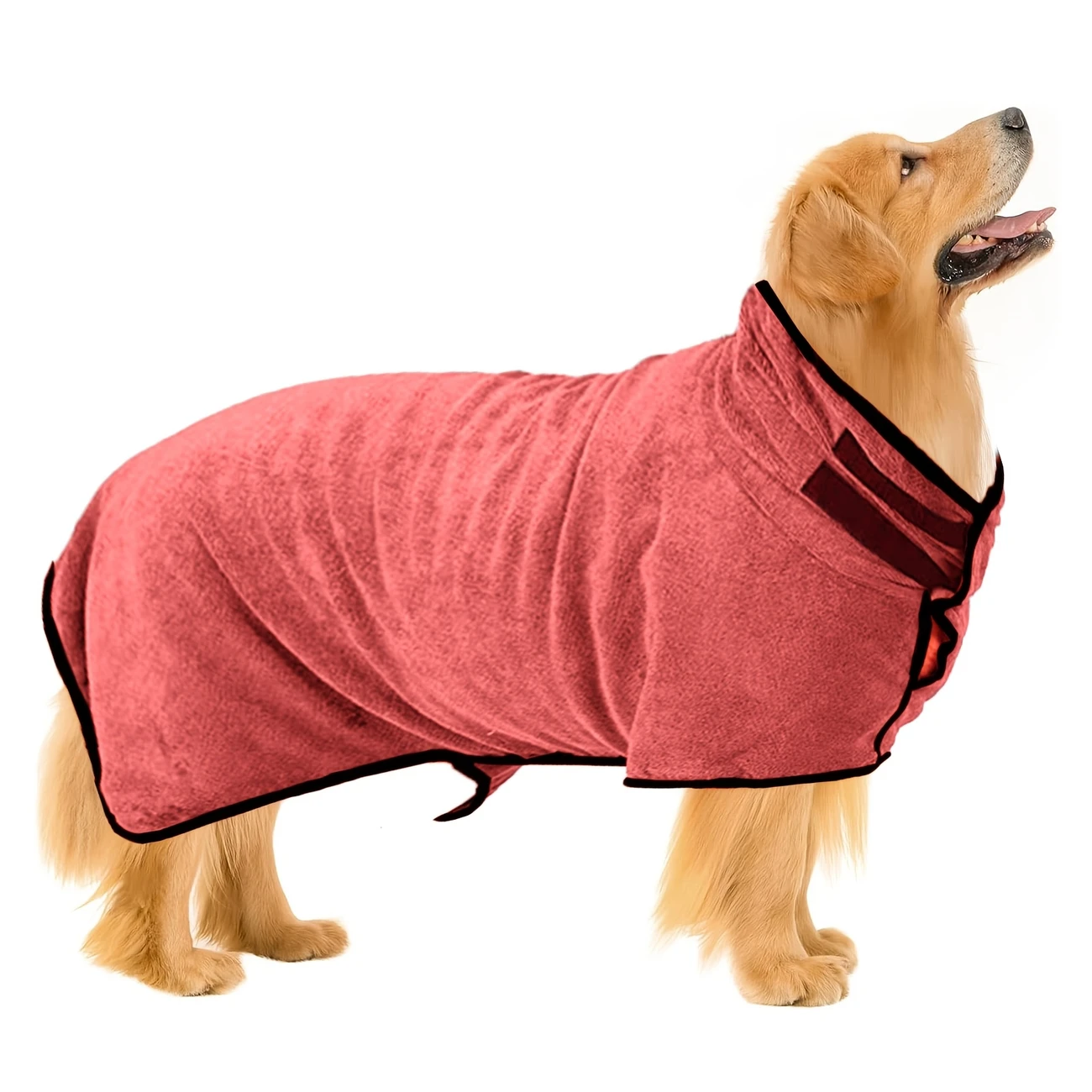 Ultra-Soft Microfiber Dog Bathrobe with Hood XL Medium Breed
