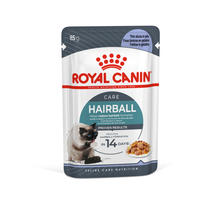 Royal Canin Feline Care Nutrition Hairball Care Jelly (Wet Food - Pouches) 12 x 85 g