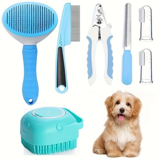 7-in-1 Pet Grooming Kit for Dogs & Cats