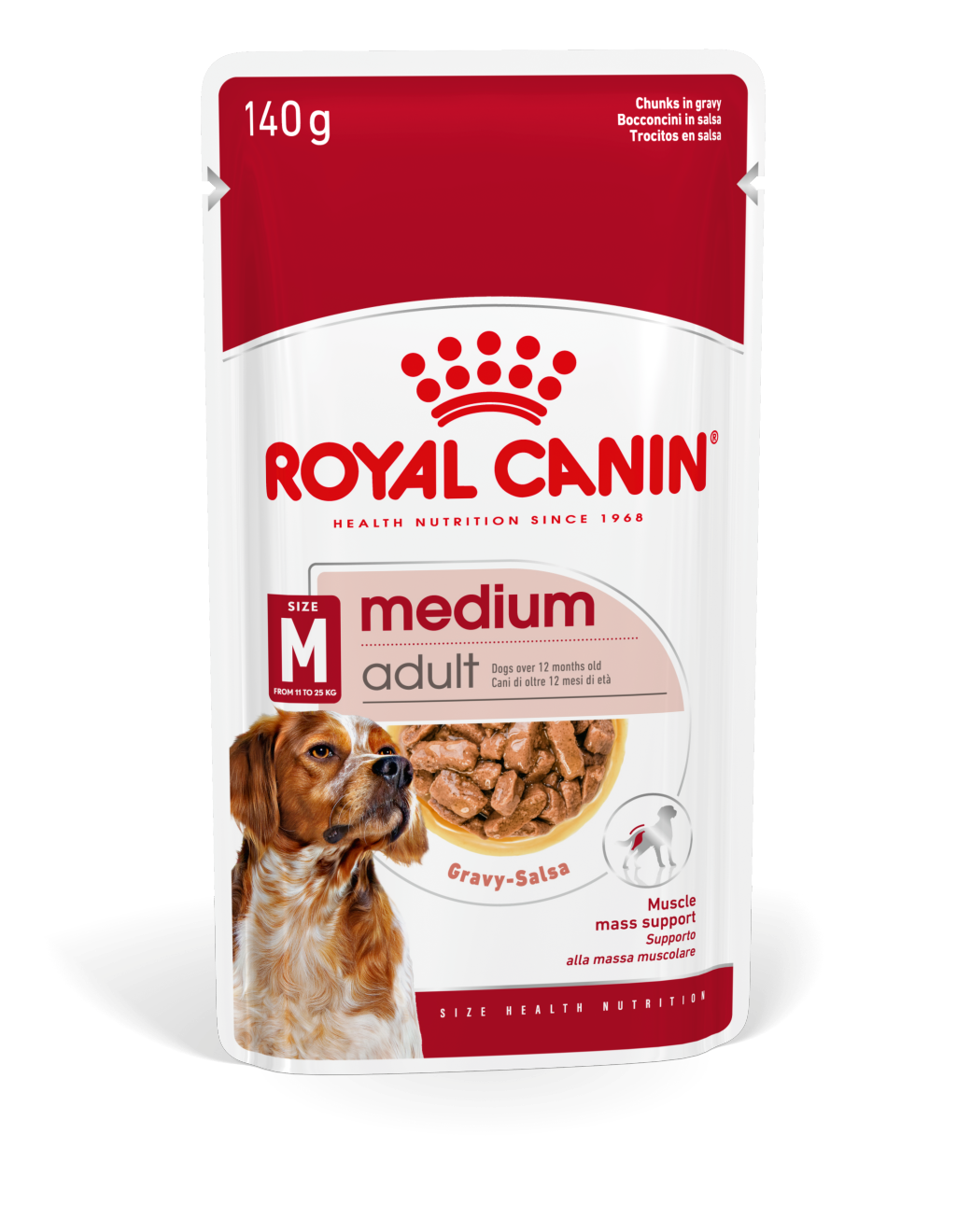 Royal Canin Medium Adult (Wet Food - Pouches) 10 x 140g