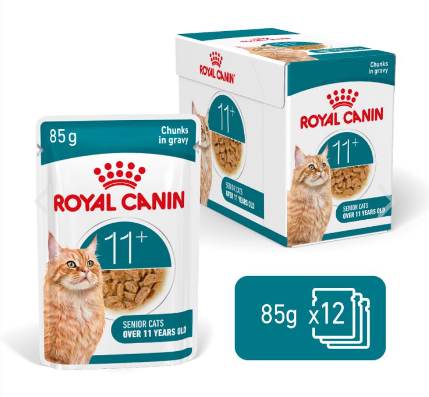 Feline Health Nutrition Ageing 11+ Gravy (Wet Food - Pouches) 12 x 85 g