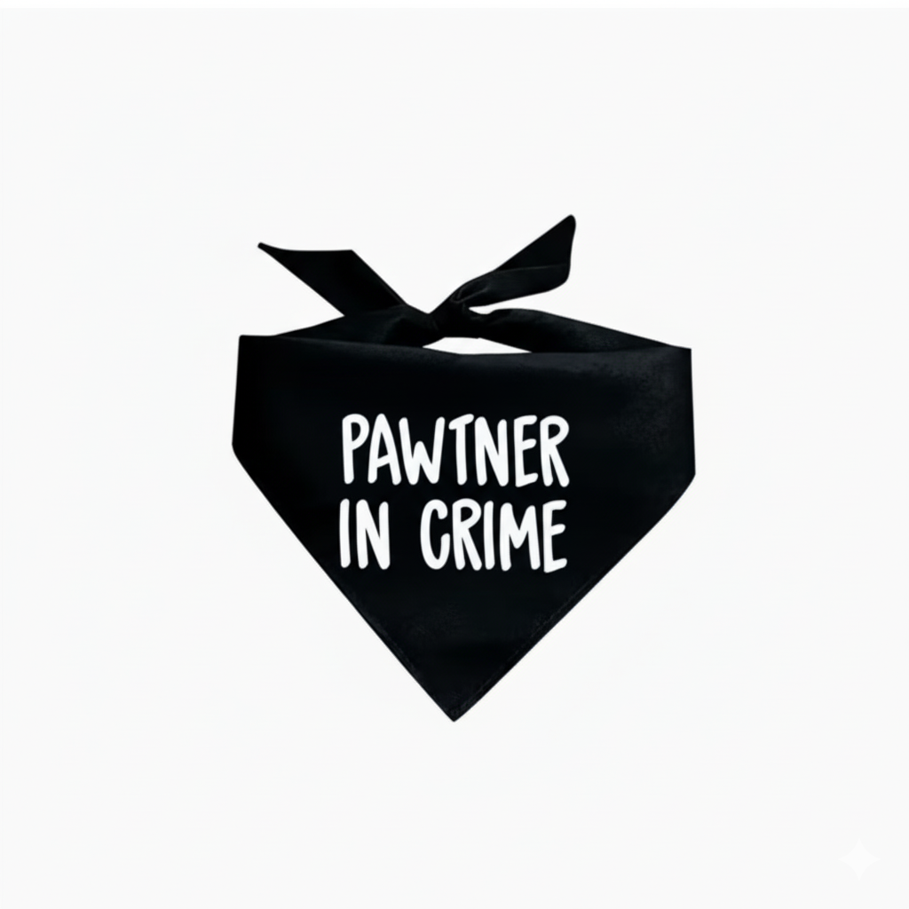 Pawtner in Crime Bandana