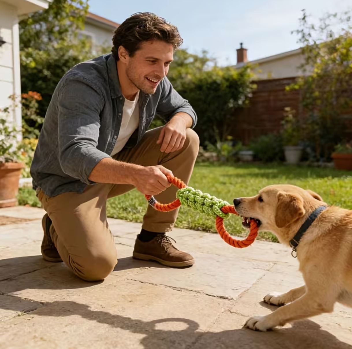 Durable Large-Sized Dog Rope Knot Toy