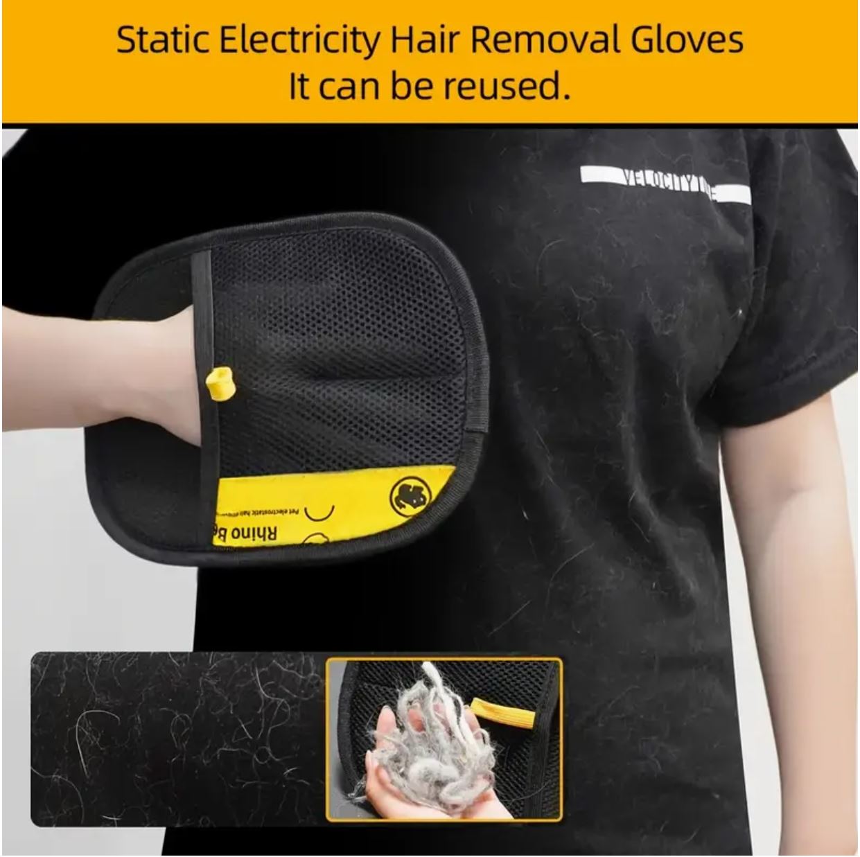 Pet Static Hair Removal Gloves