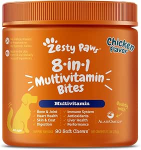 Zesty Paws 8-in-1 Multifunctional Bites Chicken 90 Soft Chew