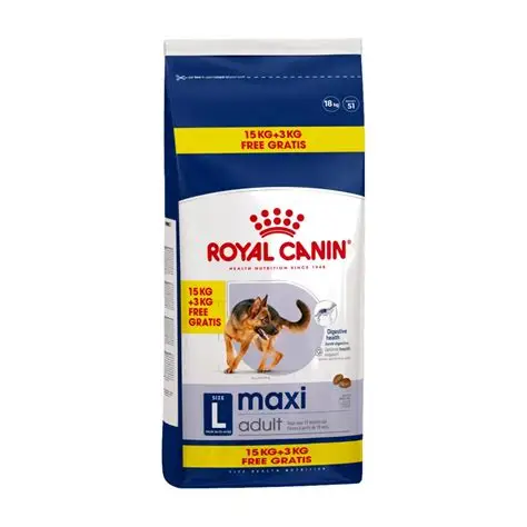 Royal Canin Maxi Adult 15 + 3kg (Bonus)