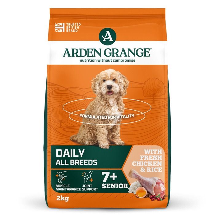 Arden Grange Daily All Breeds Senior with Fresh Chicken & Rice Dry Dog Food
