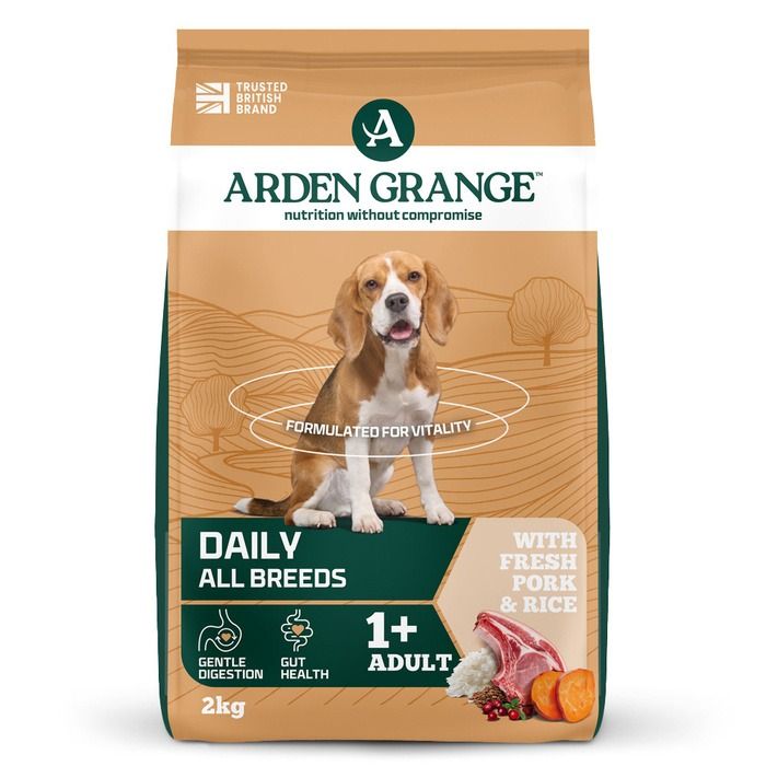 Arden Grange Daily All Breeds Adult with Fresh Pork & Rice Dry Dog Food
