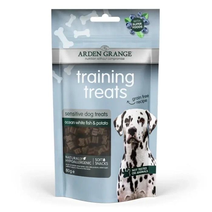 Arden Grange Ocean White Fish & Potato Sensitive Training Dog Treats 80g