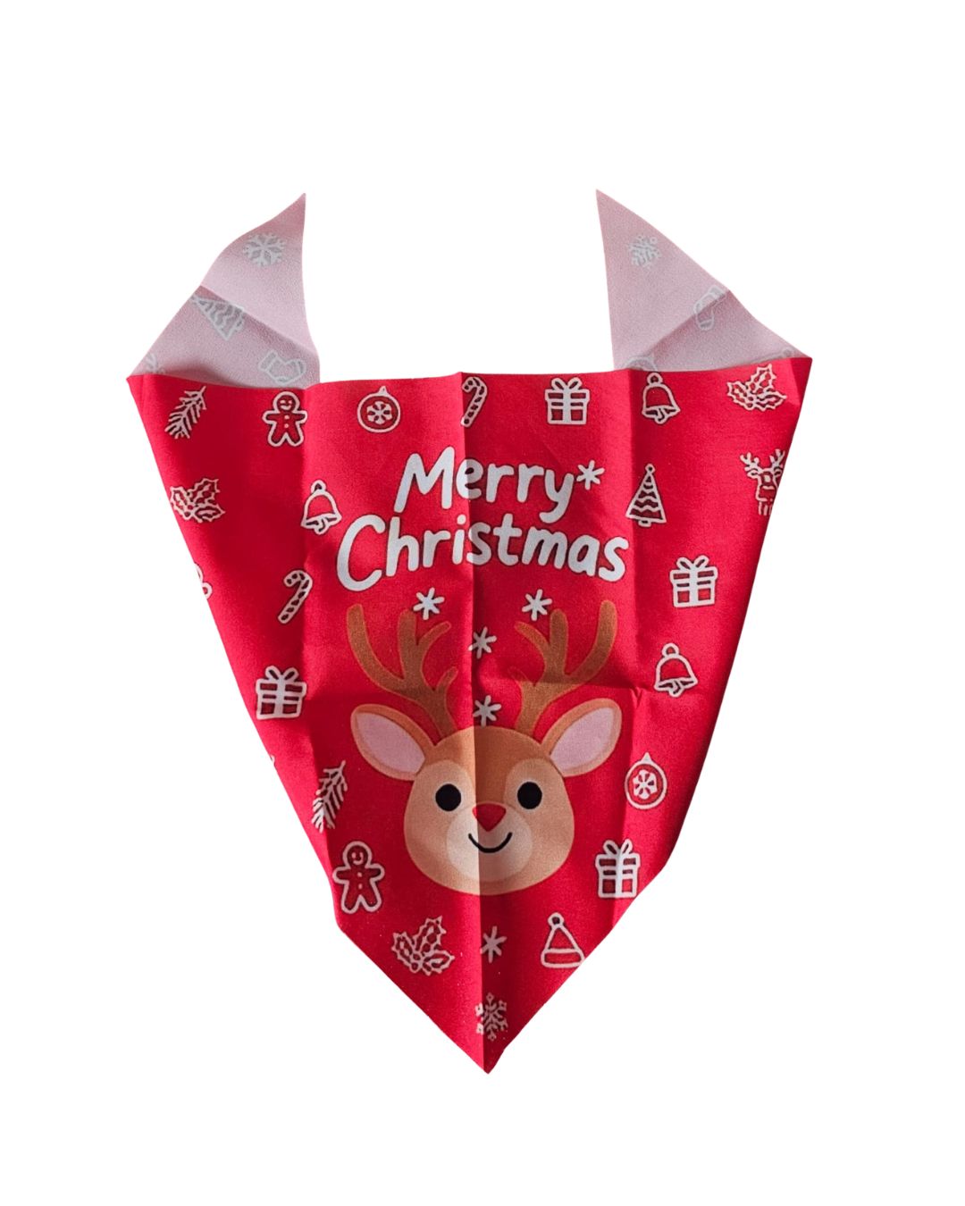 Merry Christmas Reindeer Bandana