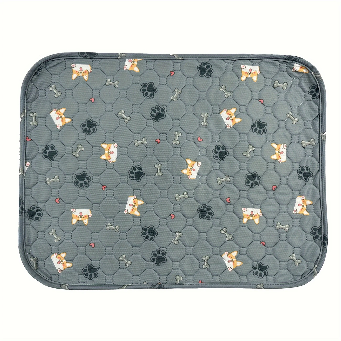 Washable Dog Pee Pad Gray 78.74 x 91.44 cm