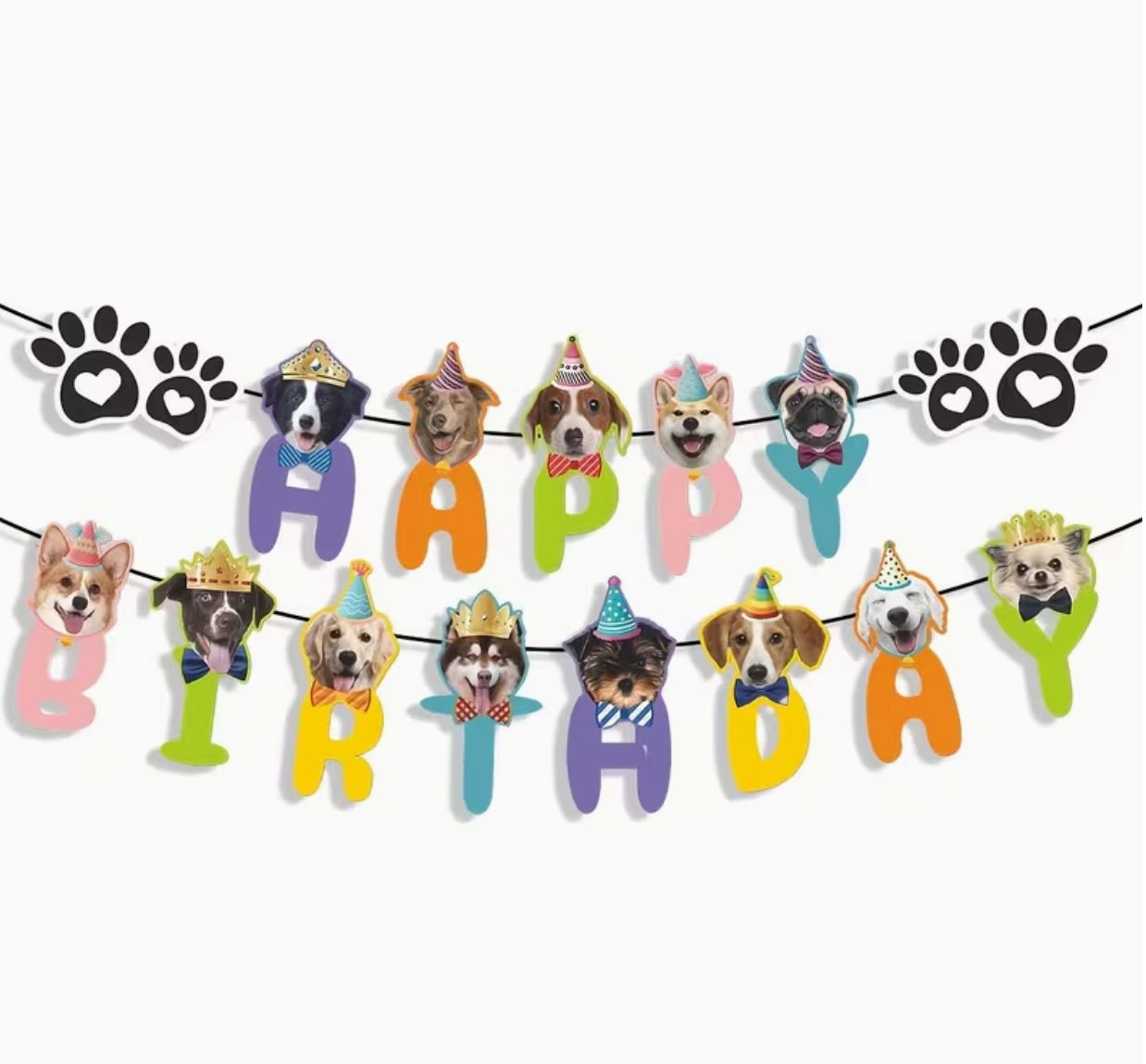 Dog Birthday Party Banner