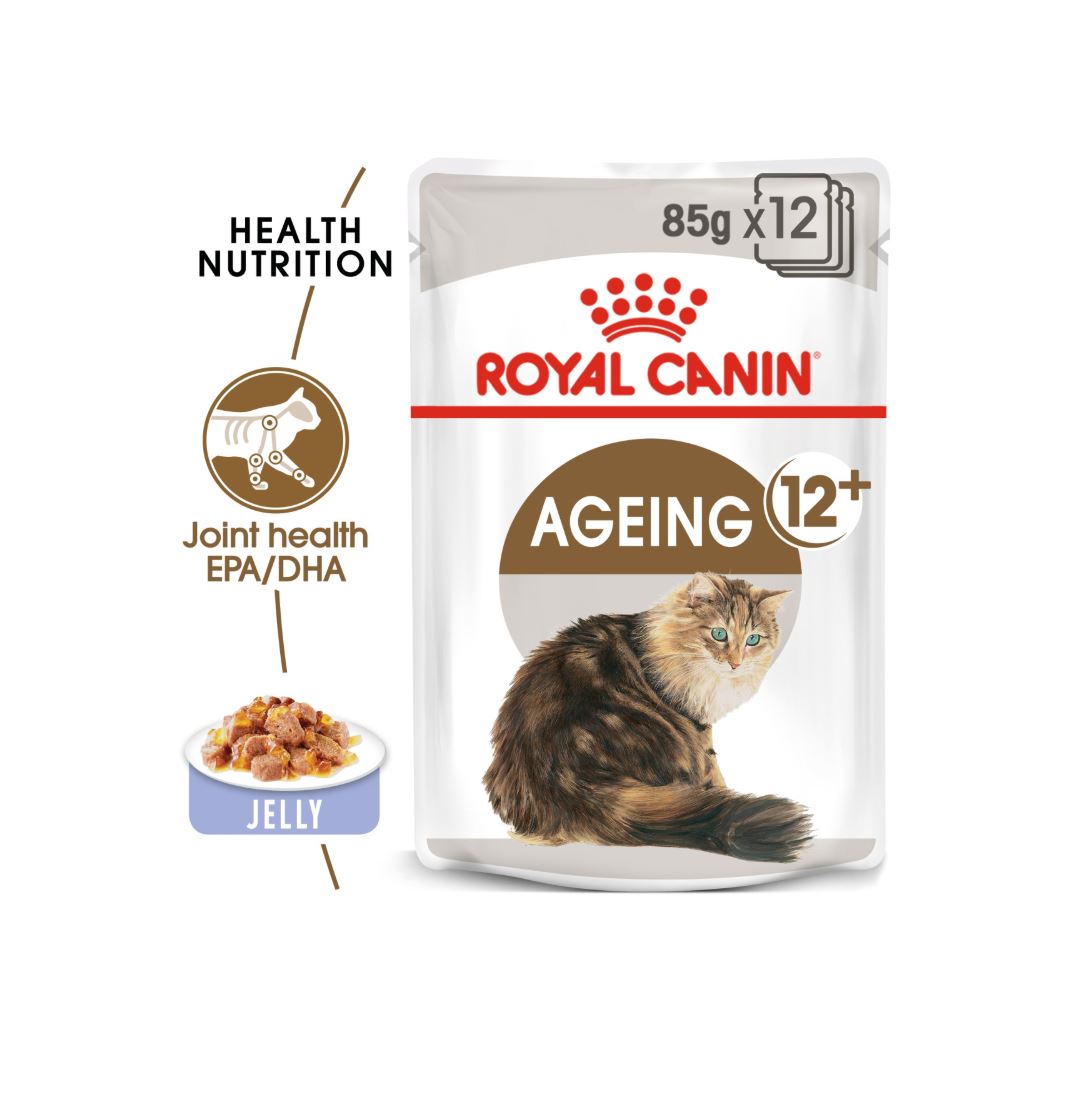 Feline Health Nutrition Ageing 12+ Jelly (Wet Food - Pouches) 12 x 85 g