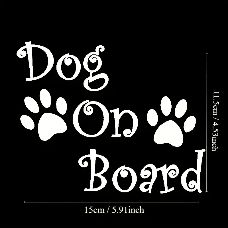 Dog On Board Vehicle Stickers