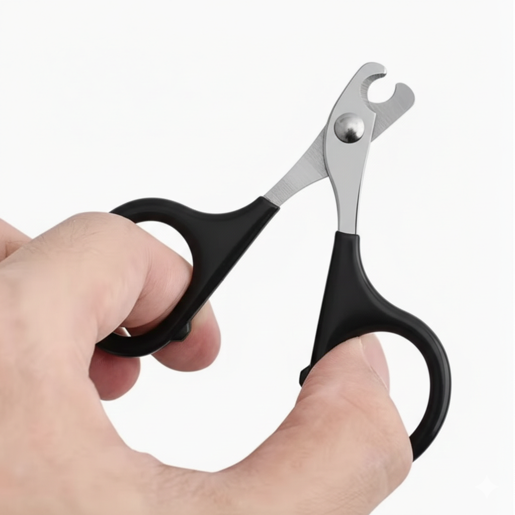 Stainless Steel Pet Nail Scissors for Cat ( Black )