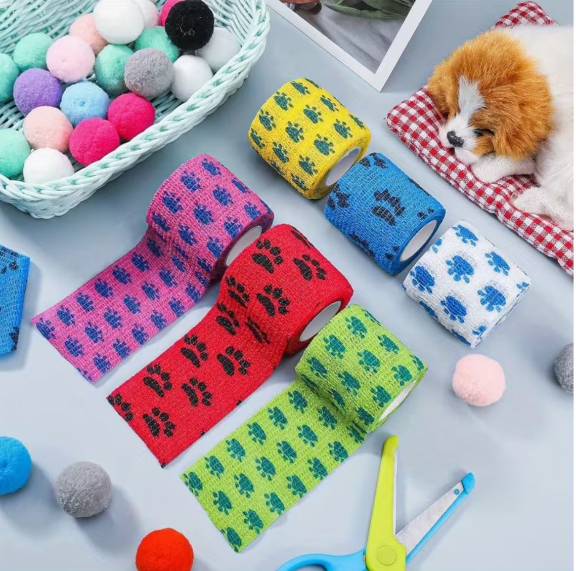 Self-adhesive Pet Tape Rolls for Dogs