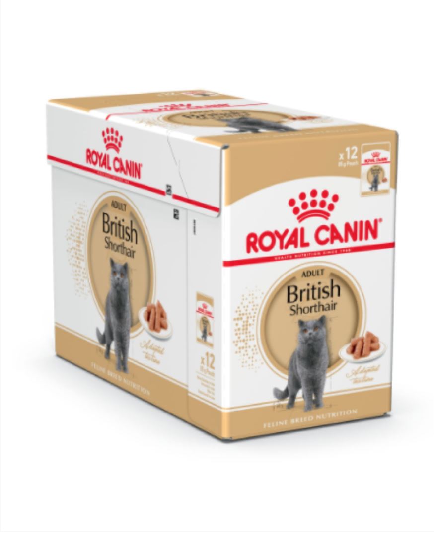 Feline Breed Nutrition British Shorthair (Wet Food - Pouches) 12 x 85 g