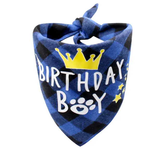Birthday Boy Blue Bandana