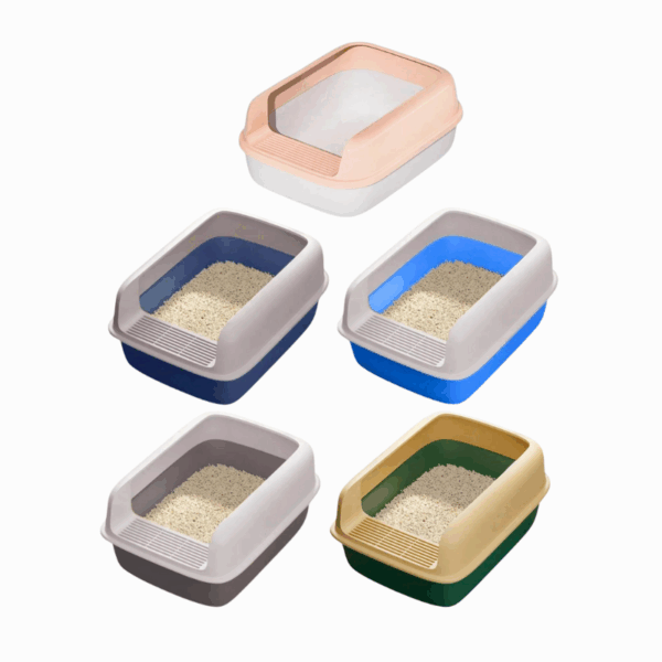 Semi Closed Cat Litter Box
