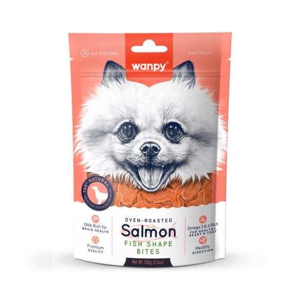 Wanpy Salmon Fish Shape Bites 100