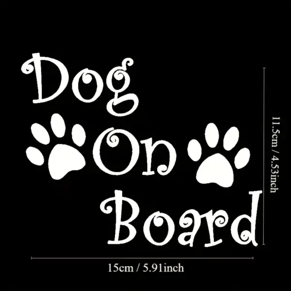 Dog On Board Vehicle  Stickers