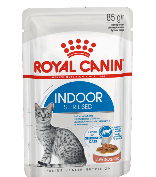 Royal Canin Feline Indoor (WET FOOD - Pouches) 12 x 85g