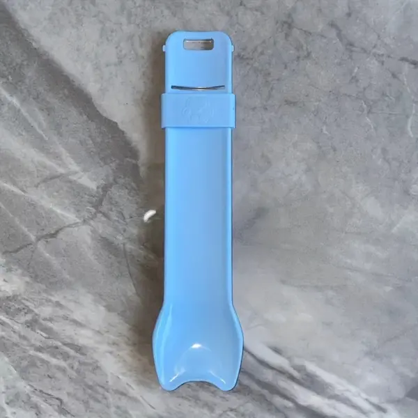 Whisker Delight Cat Strip Squeeze Spoon Blue