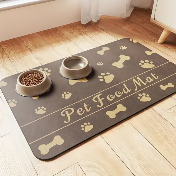 Quick-Dry Absorbent Pet Feeding Mat