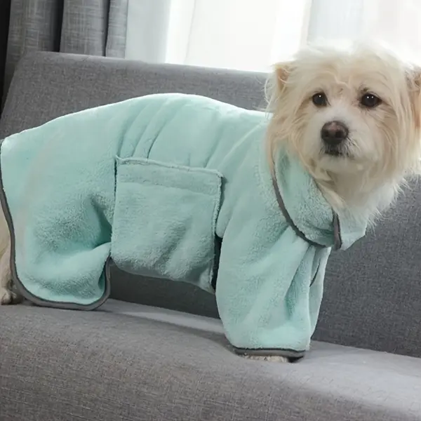 Quick-Dry Microfiber Dog Bathrobe Towel