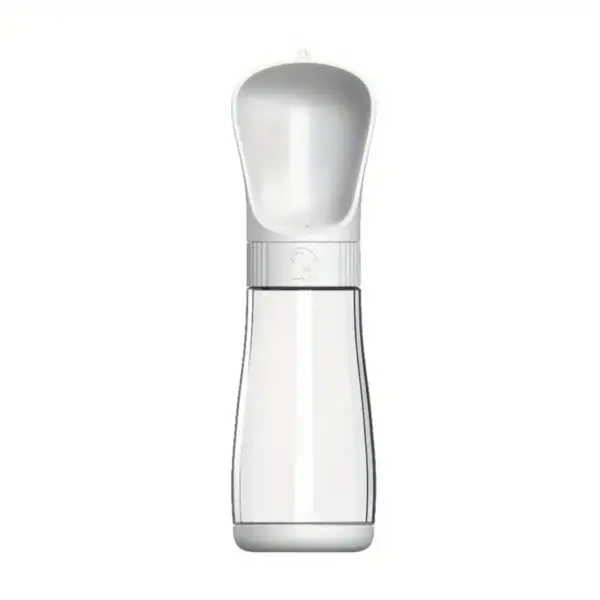 Portable Dog Water Bottle Water and Food Cup 320ml + 170ml White