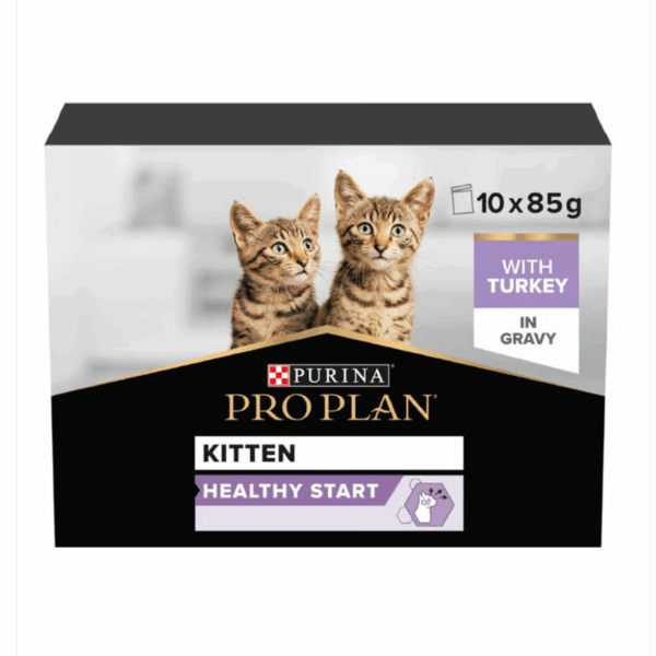 Pro Plan Kitten Wet Cat Food turkey in Gravy 10 x 85g