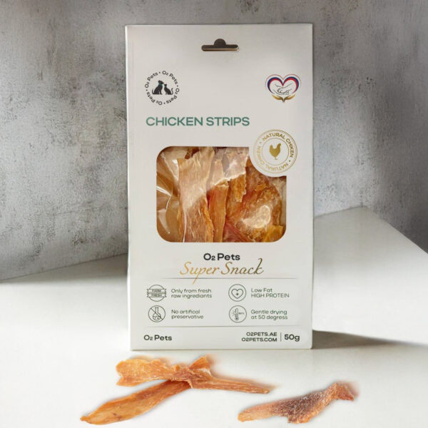 O2PETS Super Snack Treats Chicken Strips