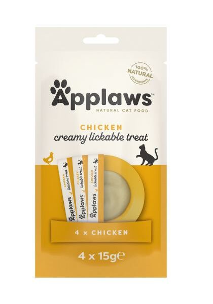 Applaws Chicken Creamy Lickable Cat Treats 4x15g